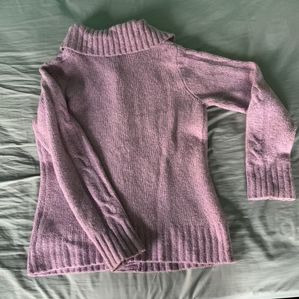 L.L.Bean Button-Up Cable Cardigan - Picture 2 of 5